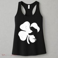Lucky Clover St Patrick's Dinosaur Women's Tank Top thumb 3