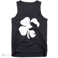 Lucky Clover St Patrick's Dinosaur Tank Top thumb 0