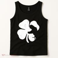 Lucky Clover St Patrick's Dinosaur Tank Top thumb 2