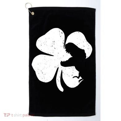 Lucky Clover St Patrick's Dinosaur Golf Towel