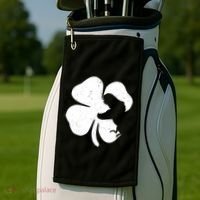 Lucky Clover St Patrick's Dinosaur Golf Towel thumb 2