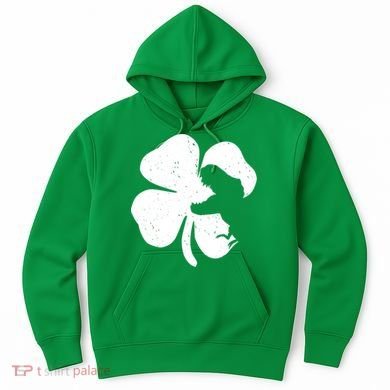 Lucky Clover St Patrick's Dinosaur Hoodie