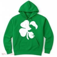 Lucky Clover St Patrick's Dinosaur Hoodie thumb 0