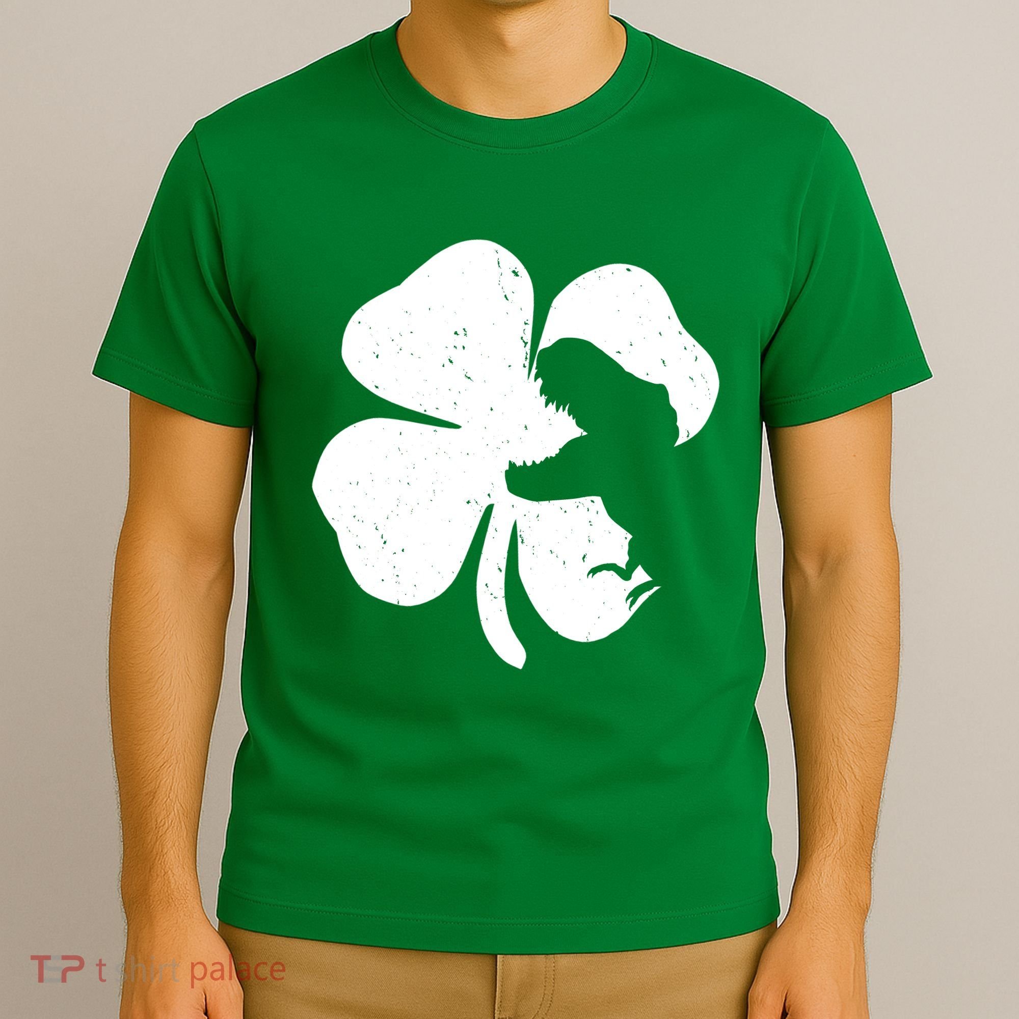 Lucky Clover St Patrick's Dinosaur T-Shirt