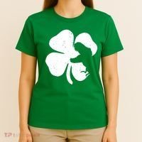 Lucky Clover St Patrick's Dinosaur T-Shirt thumb 4