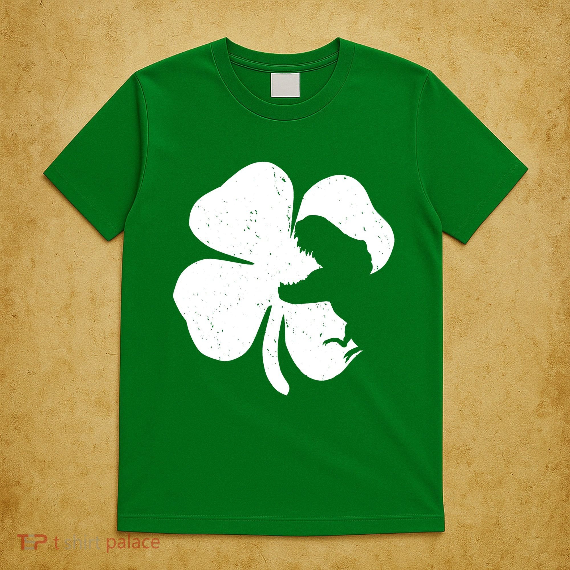 Lucky Clover St Patrick's Dinosaur T-Shirt