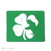 Lucky Clover St Patrick's Dinosaur Mousepad thumb 0