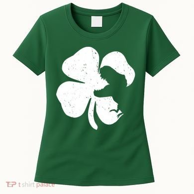 Lucky Clover St Patrick's Dinosaur Women's T-Shirt