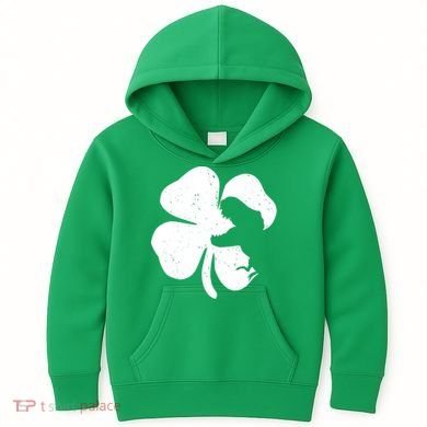Lucky Clover St Patrick's Dinosaur Kids Hoodie