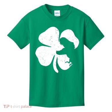 Lucky Clover St Patrick's Dinosaur Kids T-Shirt