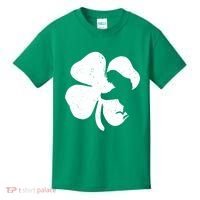 Lucky Clover St Patrick's Dinosaur Kids T-Shirt thumb 0
