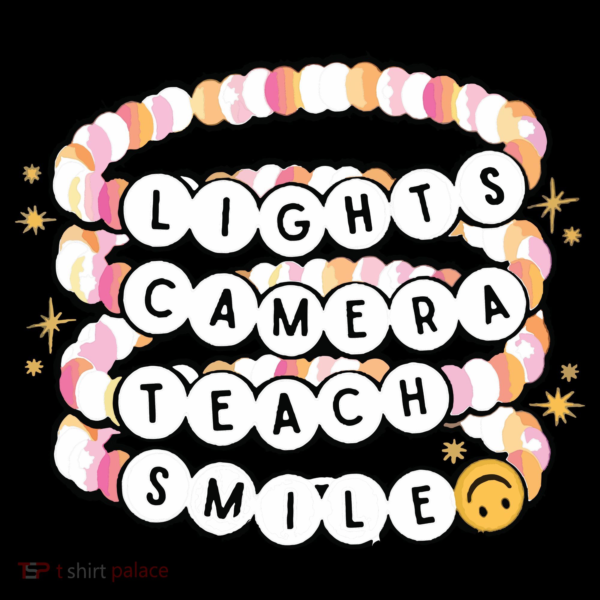 Lights Camera Teach Smile Tote Bag
