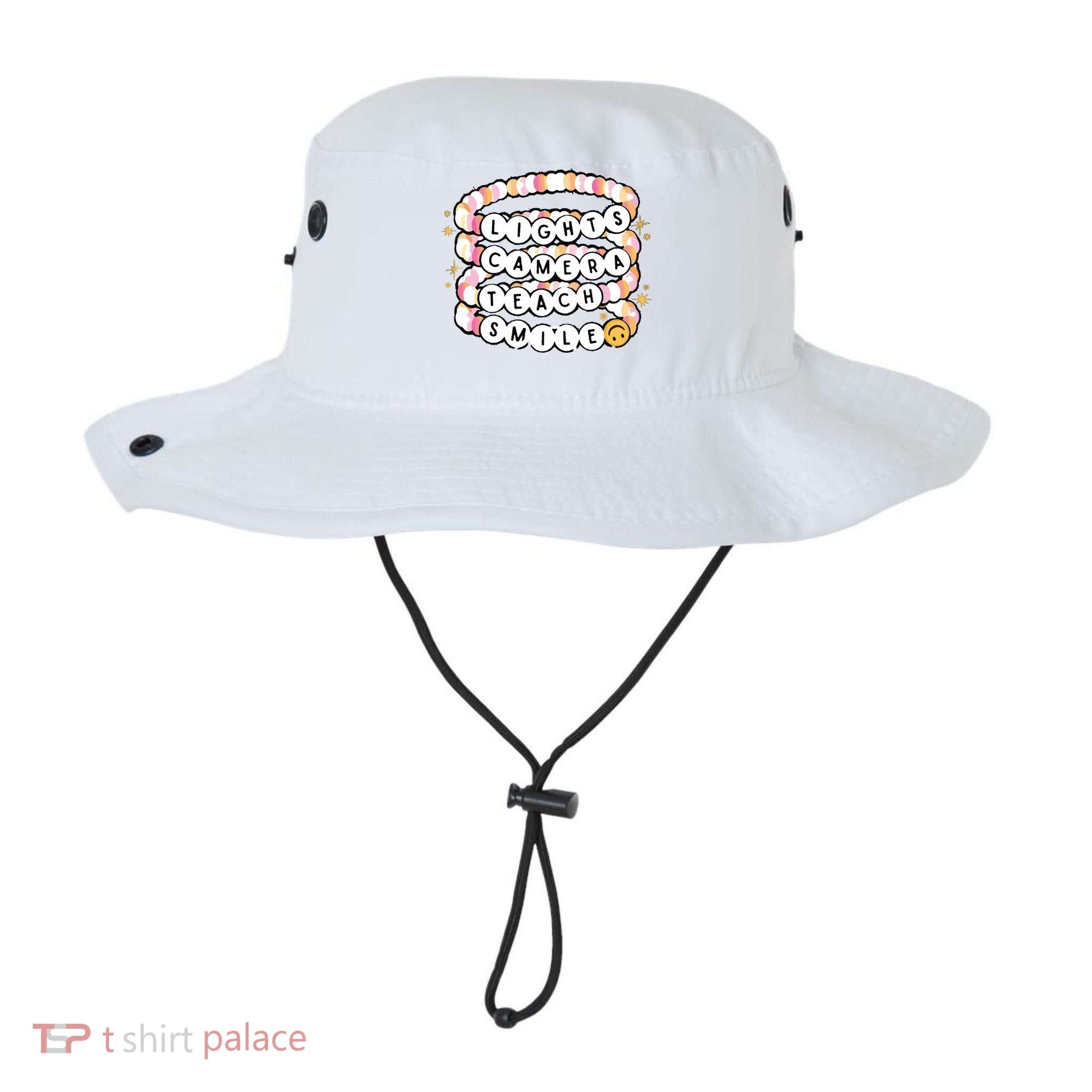 Lights Camera Teach Smile Bucket Hat