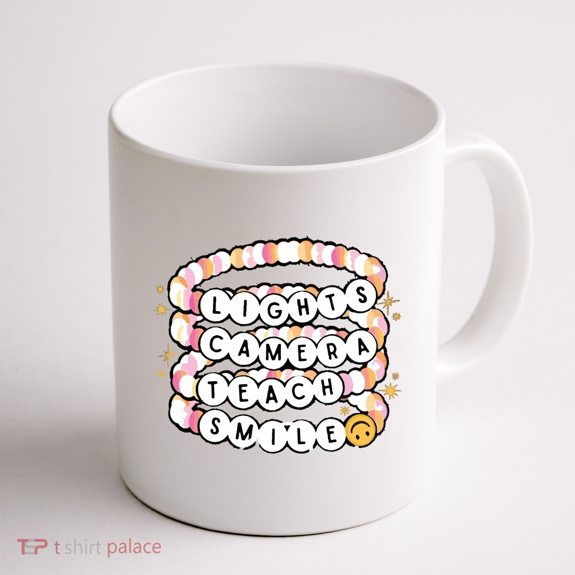 Lights Camera Teach Smile Coffee Mug