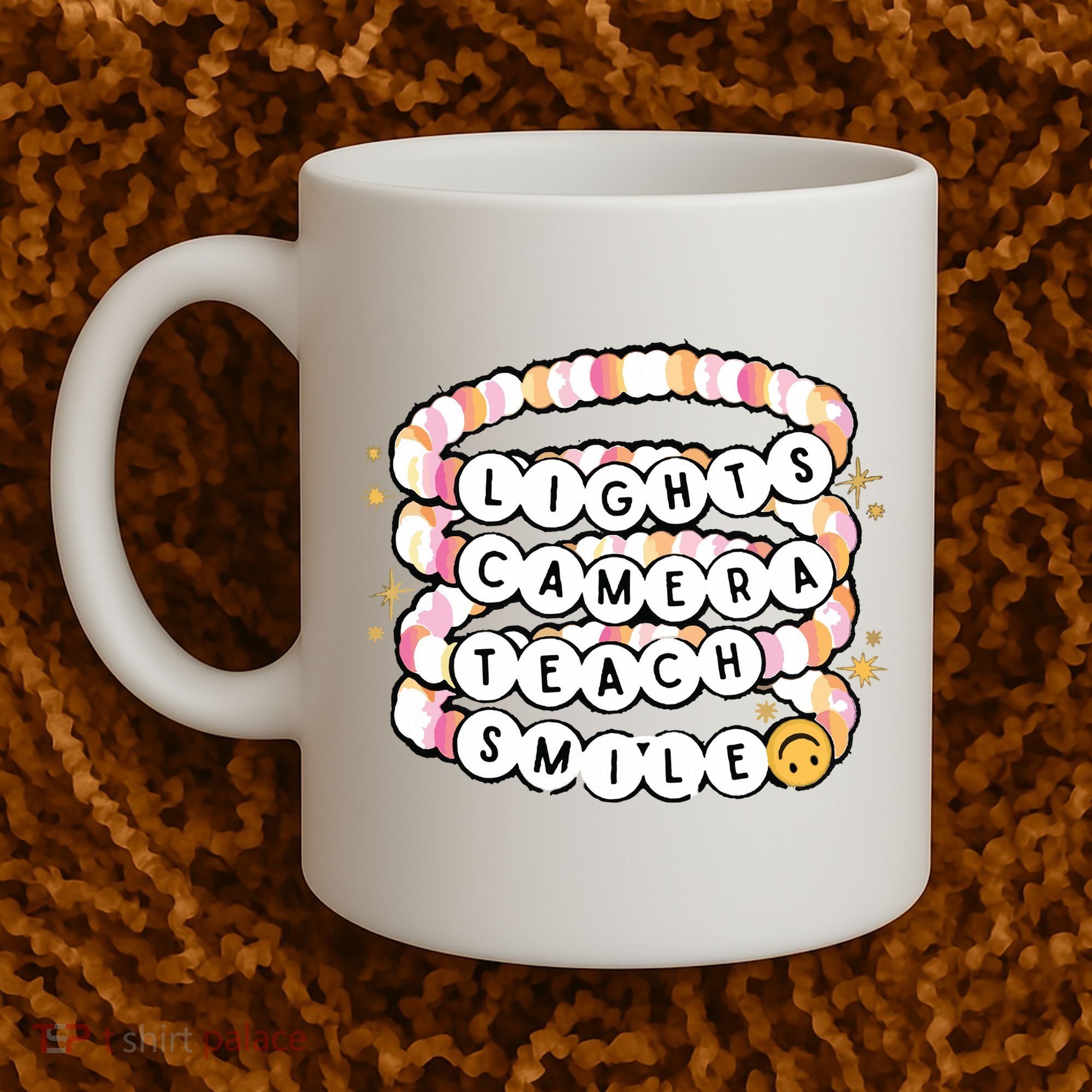 Lights Camera Teach Smile Coffee Mug