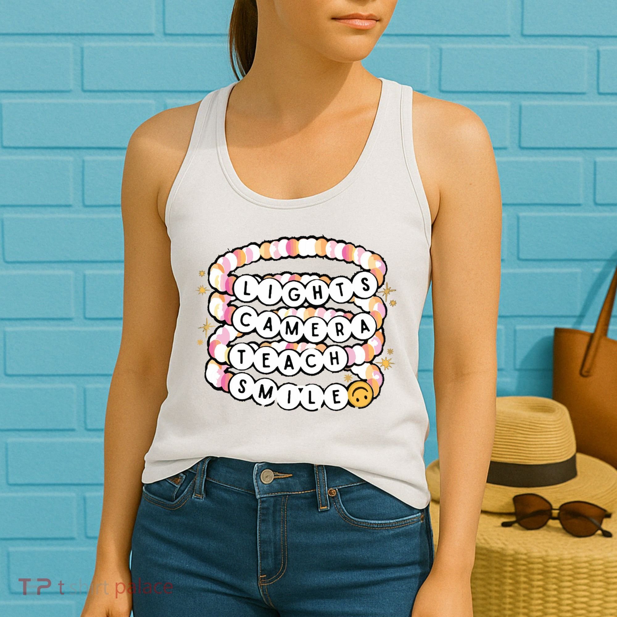 Lights Camera Teach Smile Women's Tank Top