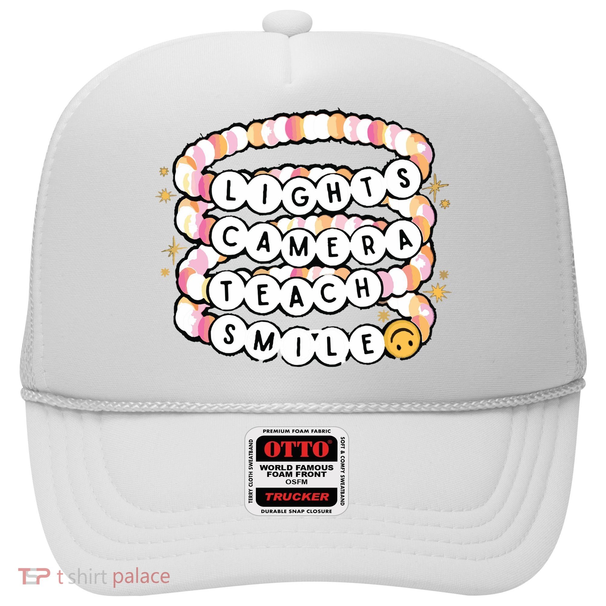 Lights Camera Teach Smile Hat