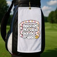 Lights Camera Teach Smile Golf Towel thumb 2