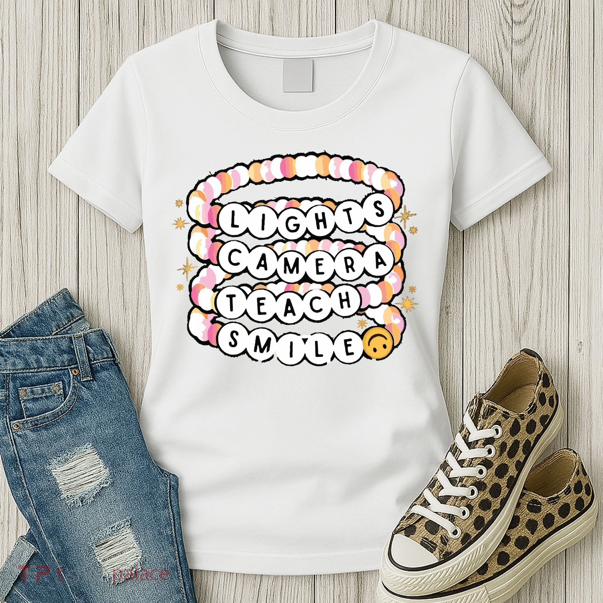 Lights Camera Teach Smile Women's T-Shirt