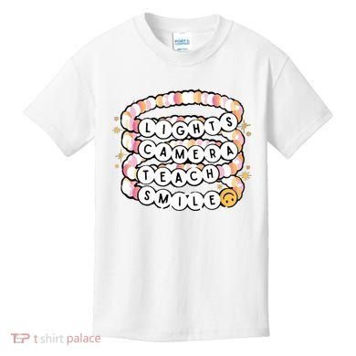 Lights Camera Teach Smile Kids T-Shirt