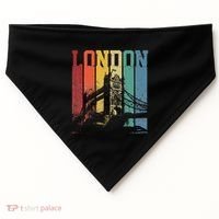 London City Tower Bridge England United Kingdom USA-Made Doggie Bandana thumb 0