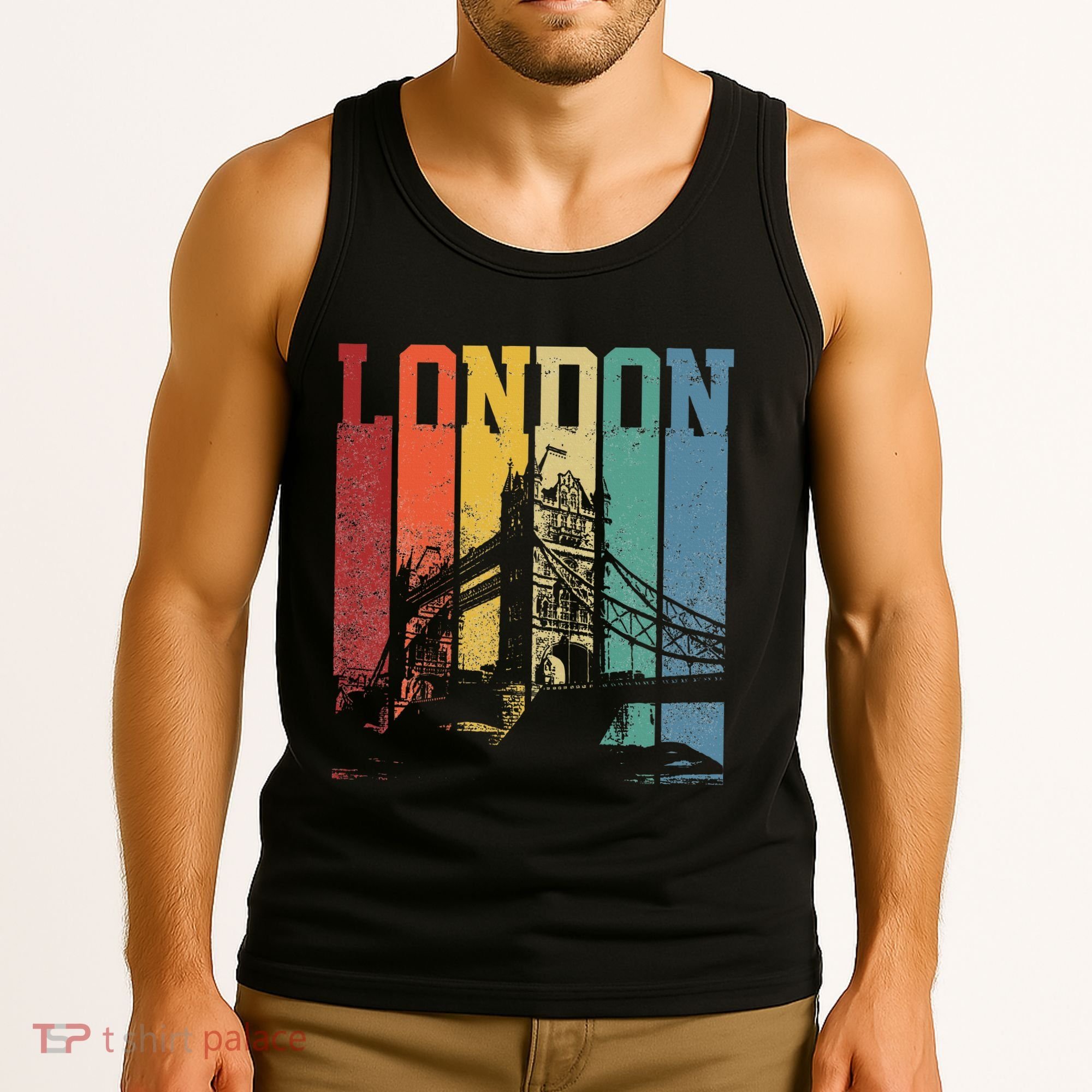 London City Tower Bridge England United Kingdom Tank Top