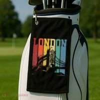London City Tower Bridge England United Kingdom Golf Towel thumb 2