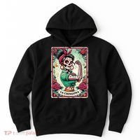 La Chingona Tarot Card Funny Spanish Slang Boss Latina Power Hoodie thumb 0