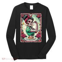 La Chingona Tarot Card Funny Spanish Slang Boss Latina Power Long Sleeve Shirt thumb 0