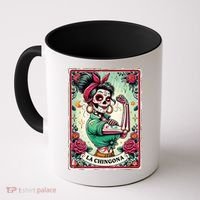 La Chingona Tarot Card Funny Spanish Slang Boss Latina Power Coffee Mug thumb 0