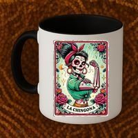 La Chingona Tarot Card Funny Spanish Slang Boss Latina Power Coffee Mug thumb 2