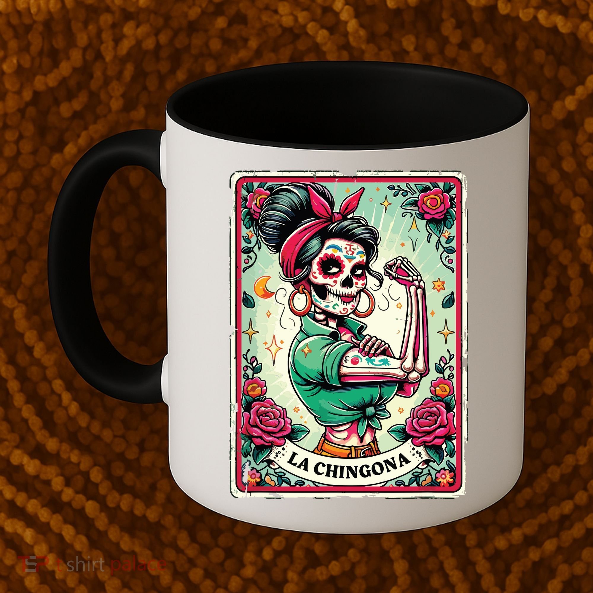 La Chingona Tarot Card Funny Spanish Slang Boss Latina Power Coffee Mug
