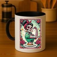 La Chingona Tarot Card Funny Spanish Slang Boss Latina Power Coffee Mug thumb 4