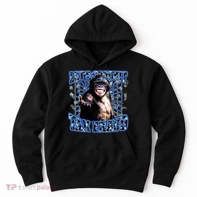 Lets Commit Tax Fraud Vintage Bootleg Rap 90s Monkey Hoodie