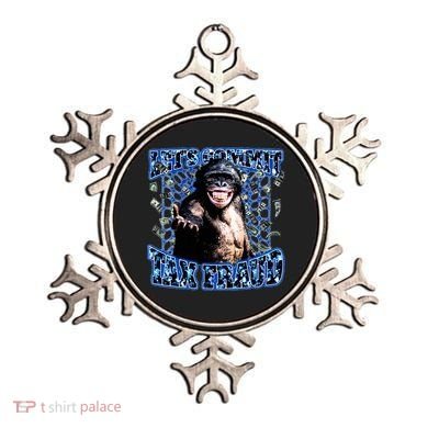 Lets Commit Tax Fraud Vintage Bootleg Rap 90s Monkey Ornament