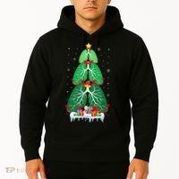 Lung Christmas Tree Respiratory Therapy Xmas Therapist Shirt Hoodie thumb 2