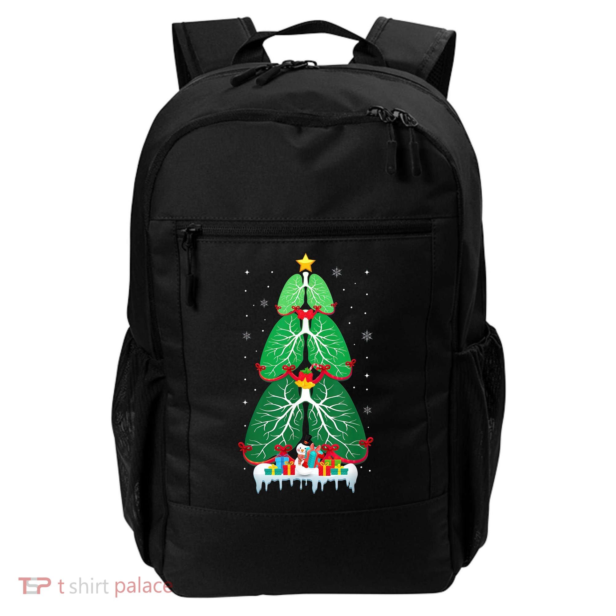 Lung Christmas Tree Respiratory Therapy Xmas Therapist Shirt Backpack