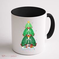 Lung Christmas Tree Respiratory Therapy Xmas Therapist Shirt Coffee Mug thumb 1
