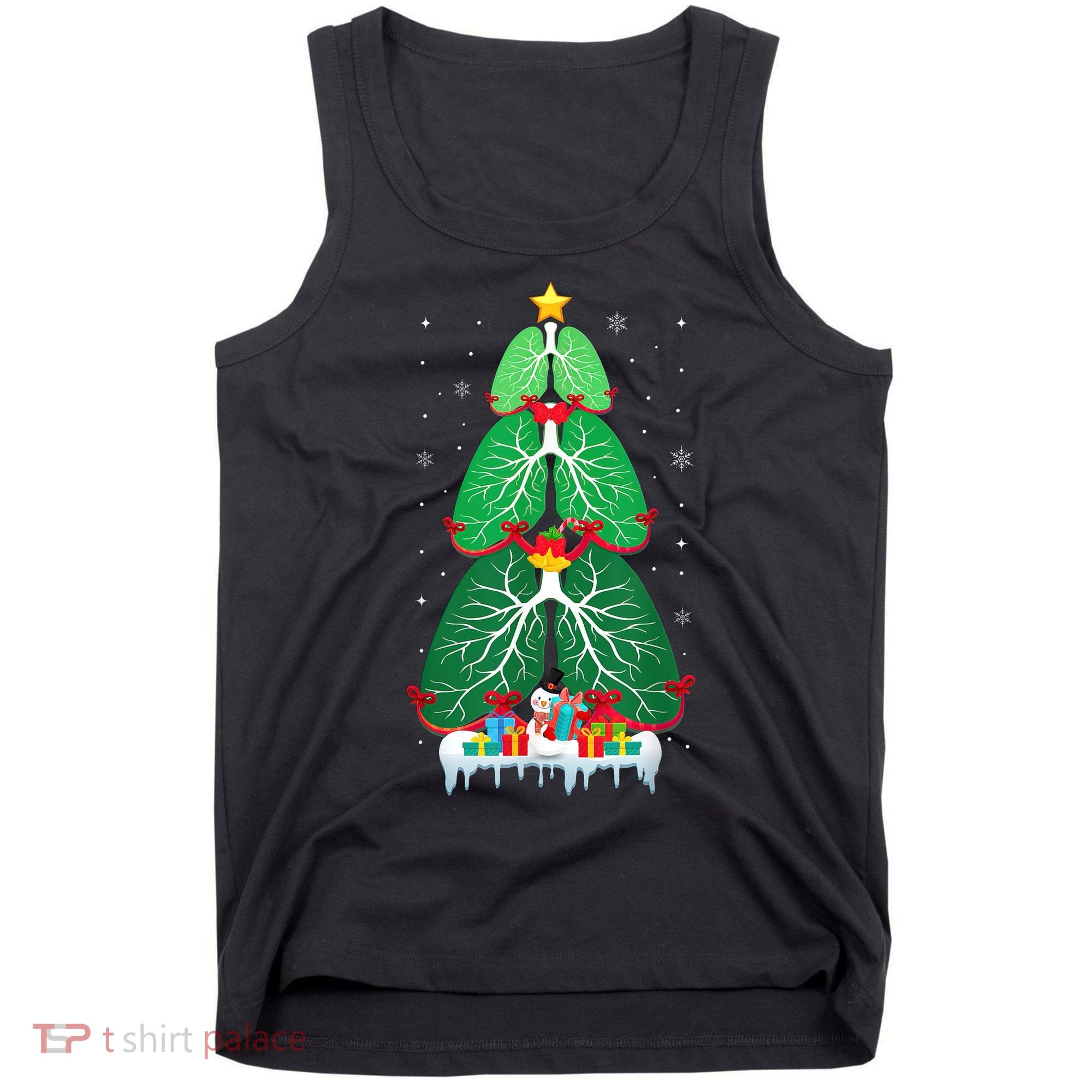 Lung Christmas Tree Respiratory Therapy Xmas Therapist Shirt Tank Top