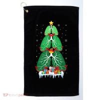 Lung Christmas Tree Respiratory Therapy Xmas Therapist Shirt Golf Towel thumb 0