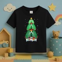 Lung Christmas Tree Respiratory Therapy Xmas Therapist Shirt Toddler T-Shirt thumb 3