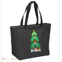 Lung Christmas Tree Respiratory Therapy Xmas Therapist Shirt Tote Bag thumb 2