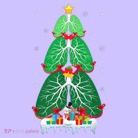 Lung Christmas Tree Respiratory Therapy Xmas Therapist Shirt Mousepad thumb 1