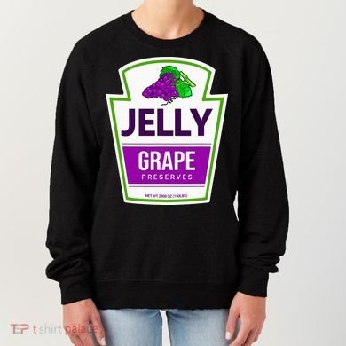 Lazy Costume Tees Grape Jelly Jar For Halloween Women's Sweatshirt