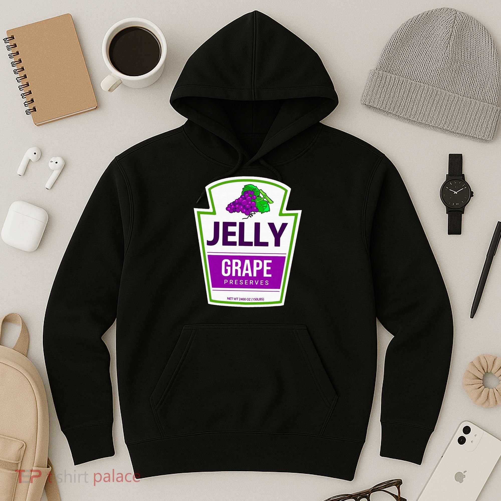 Lazy Costume Tees Grape Jelly Jar For Halloween Hoodie