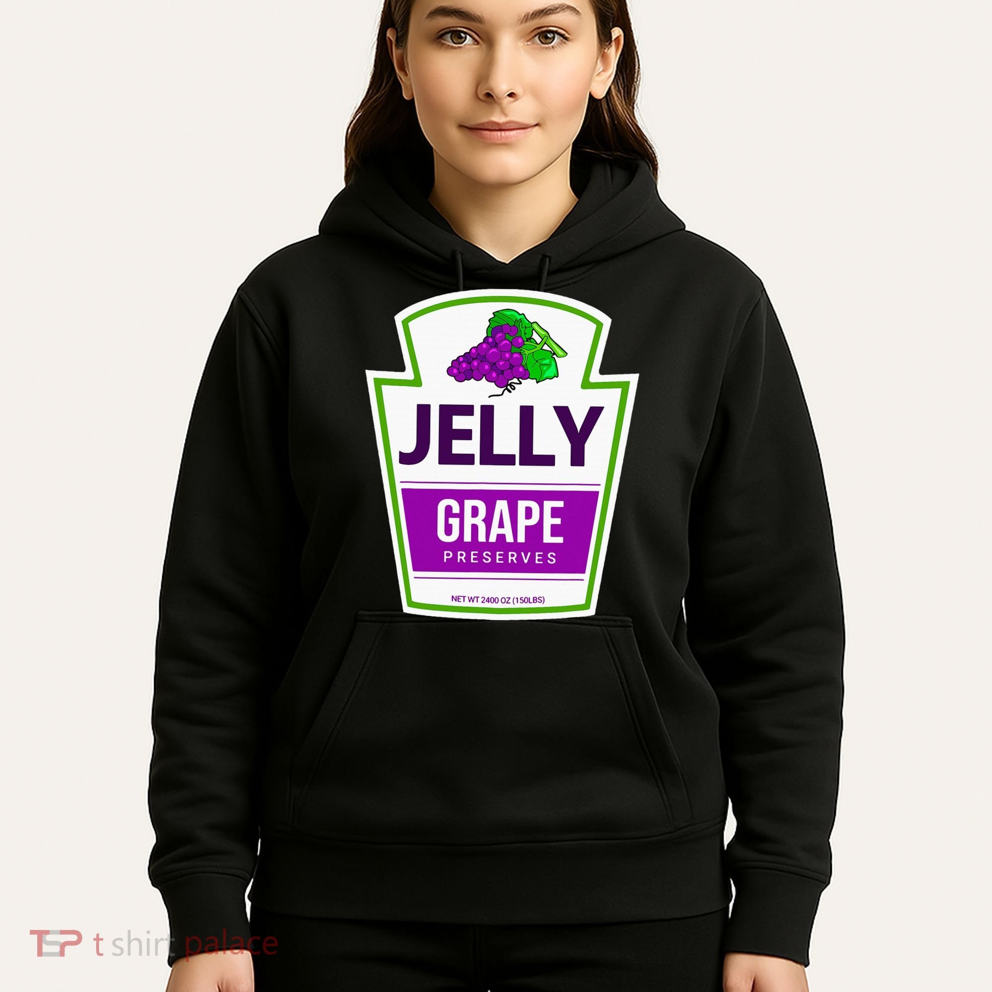 Lazy Costume Tees Grape Jelly Jar For Halloween Hoodie