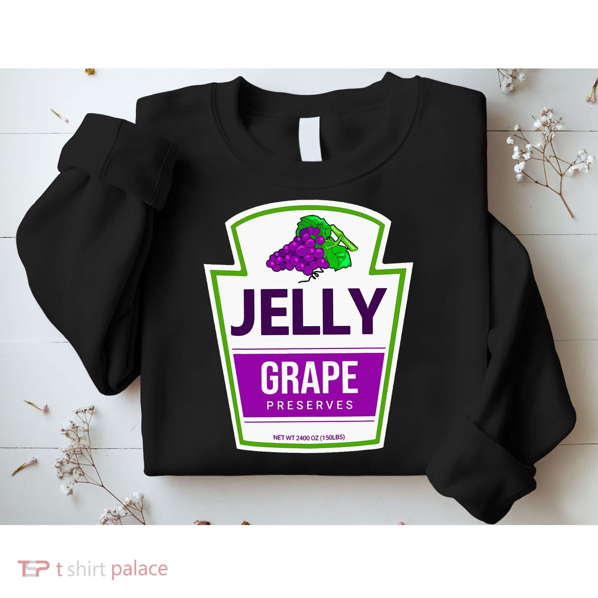 Lazy Costume Tees Grape Jelly Jar For Halloween Sweatshirt