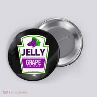 Lazy Costume Tees Grape Jelly Jar For Halloween Button thumb 0