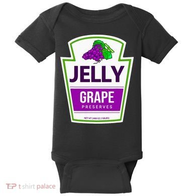 Lazy Costume Tees Grape Jelly Jar For Halloween Baby Bodysuit