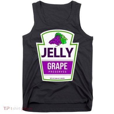 Lazy Costume Tees Grape Jelly Jar For Halloween Tank Top
